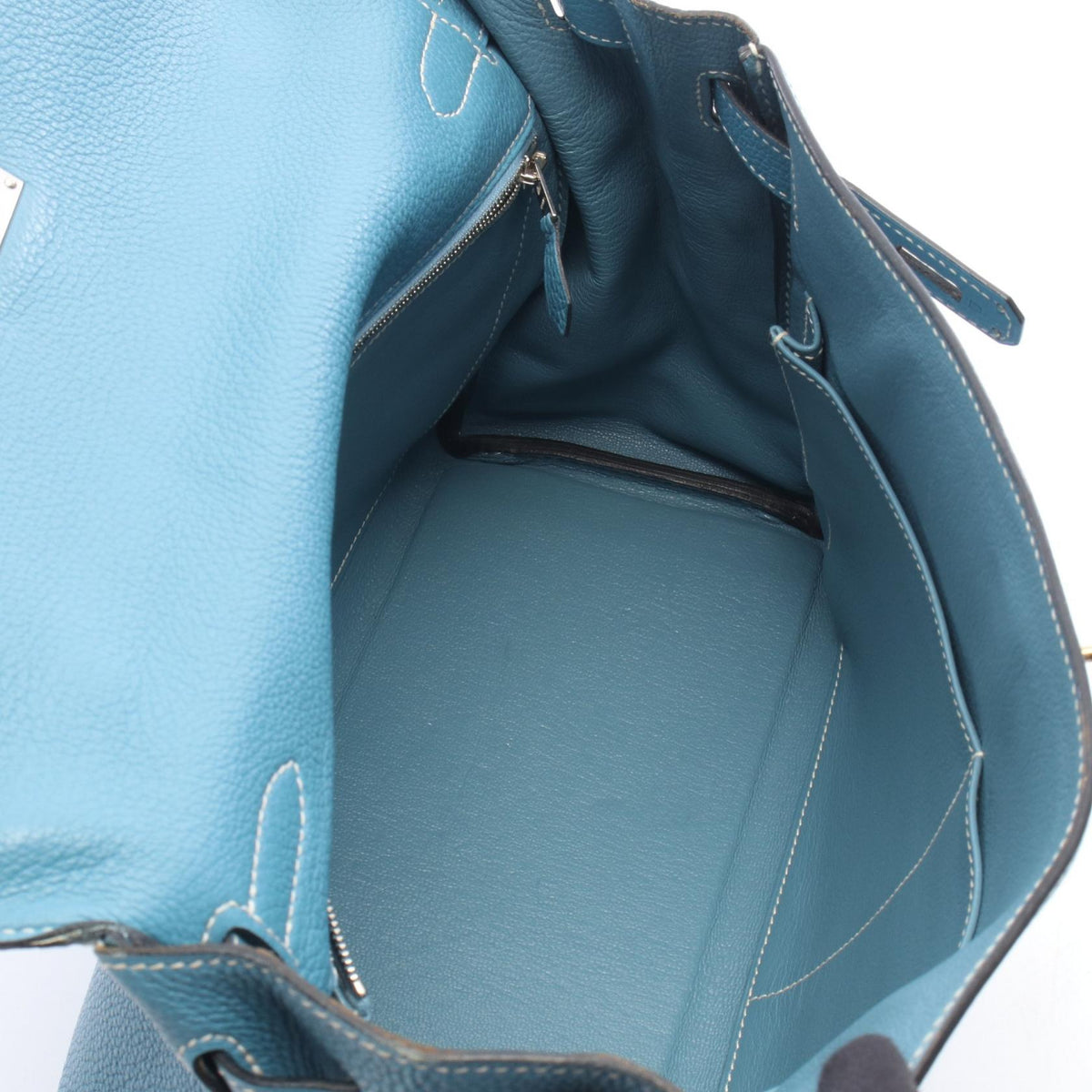 HERMES Kelly 32, internal stitching, 2-way HandbagBlue jean Blue jean Blue Togo leather leather Togo leather 2104102536684