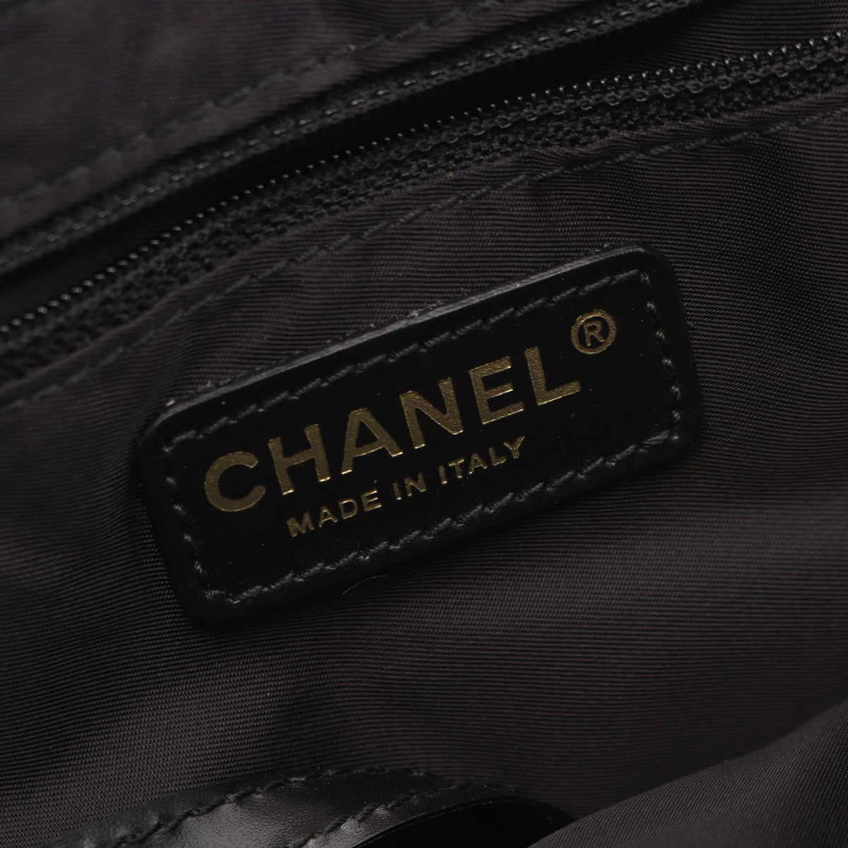 CHANEL Black New Travel Line MM leather Nylon canvas A15991 2101220126889