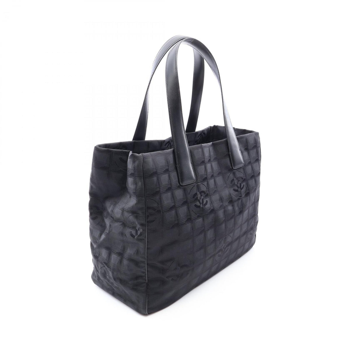 CHANEL Black New Travel Line MM Nylon leather A15991 2101220141967