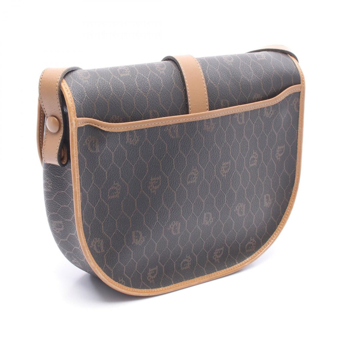 Dior Honeycomb Shoulder Bag Black/Brown PVC coated canvas�leather 2101220142209