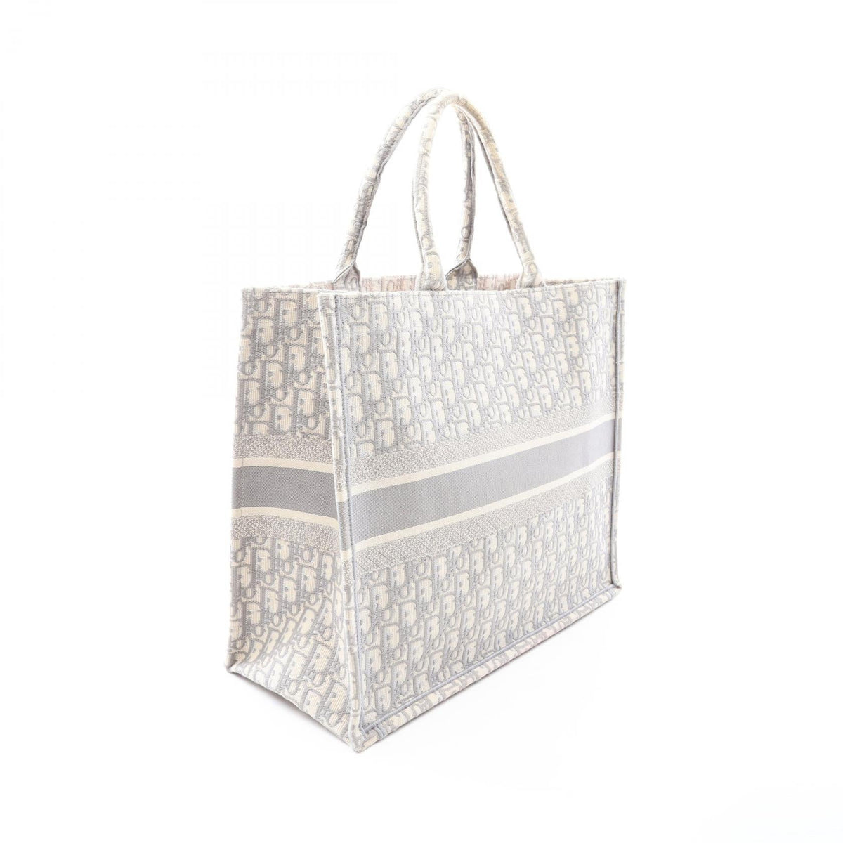 Christian Dior BOOK TOTE Large Oblique Tote Bag Beige/Gray canvas M1286ZRIW 2101220142711