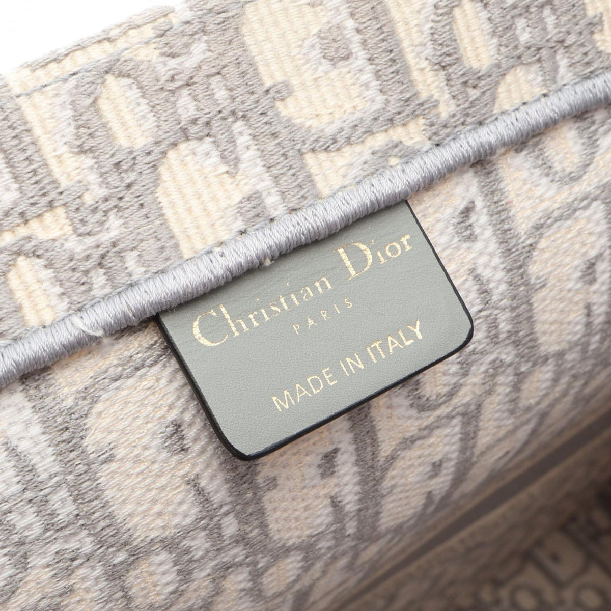 Christian Dior BOOK TOTE Large Oblique Tote Bag Beige/Gray canvas M1286ZRIW 2101220142711
