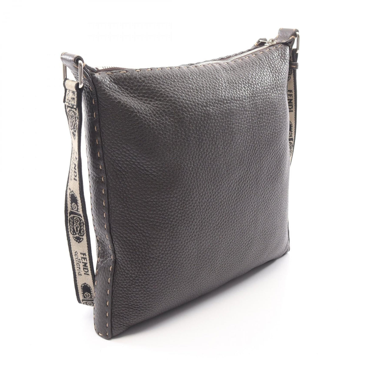 FENDI Selleria Shoulder Bag Brown leather 8BT109 2101220142810