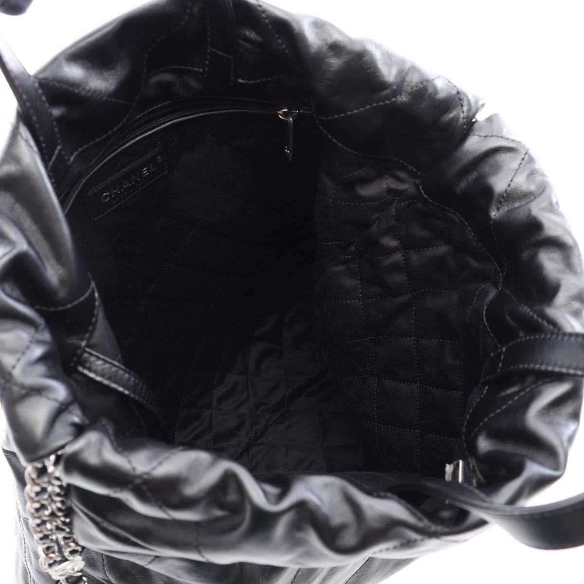 CHANEL Black Chanel 22 Large leather AS3313 2104102536264