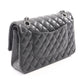 CHANEL Black Matelasse W flap Lambskin (sheep leather) 2101220059682
