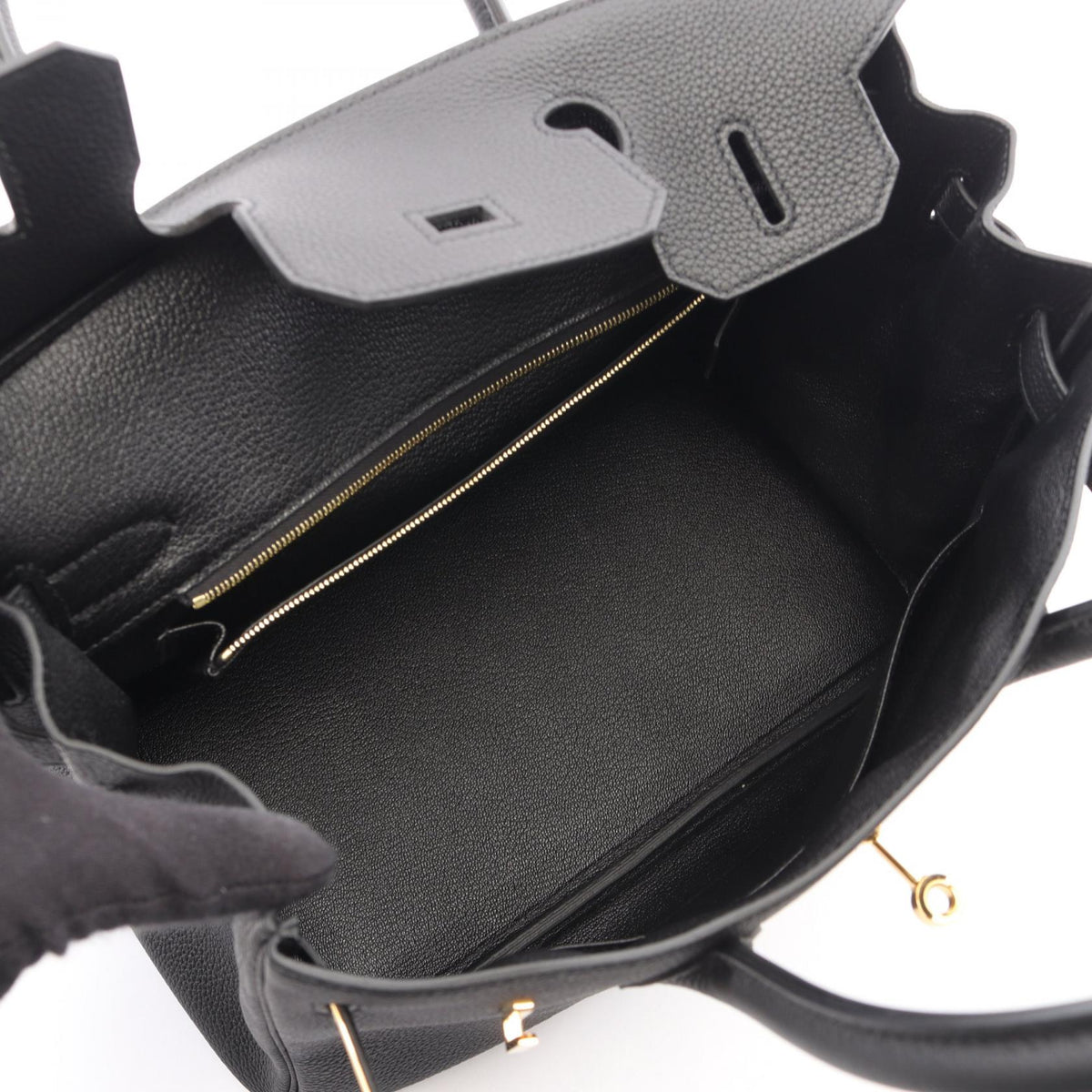 HERMES Birkin 30 Handbag Black Togo leather leather Togo leather 2101220060404