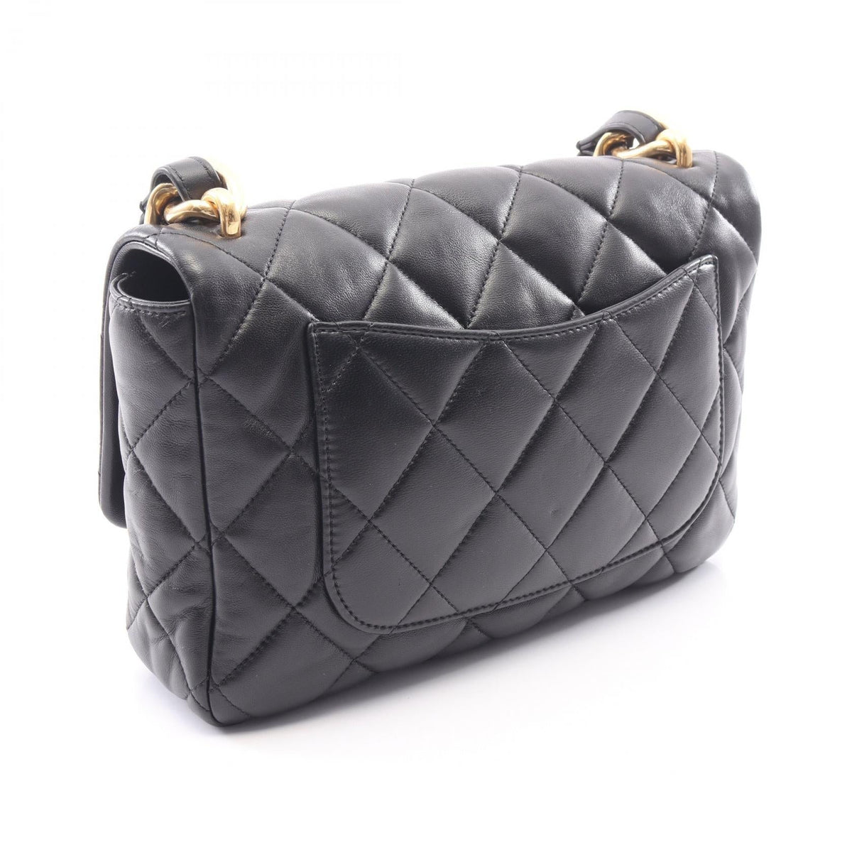 CHANEL Black Large flap bag Matelasse Lambskin (sheep leather) 2101219992983