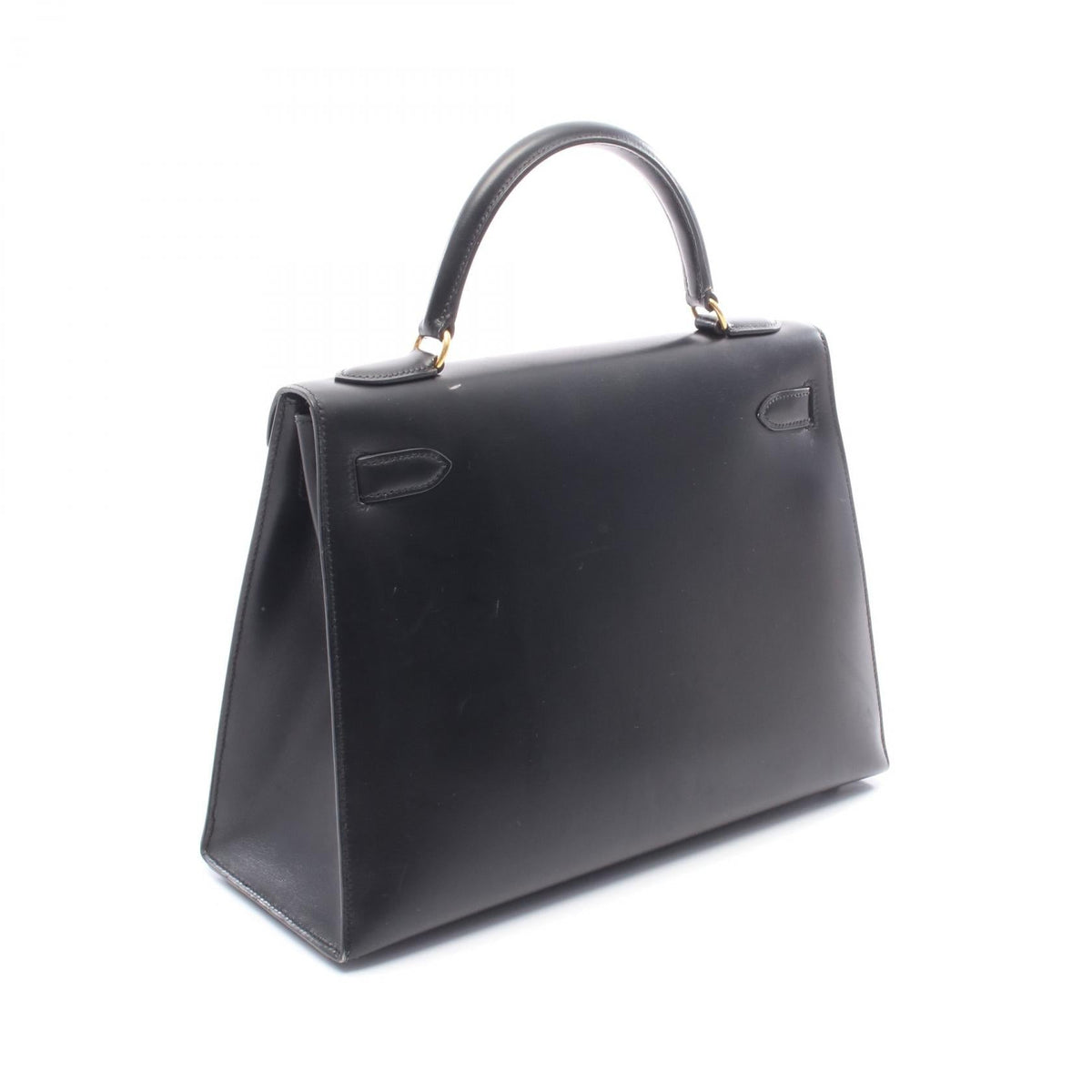 HERMES Kelly 32 Handbag Black Box calf leather Calfskin (cowhide) 2101219575360