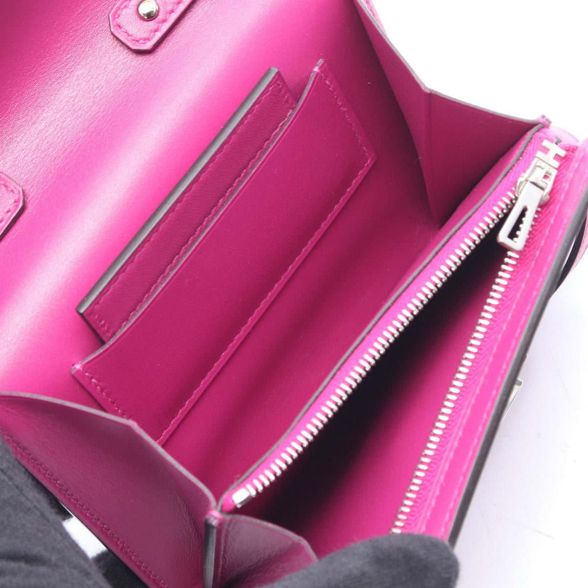HERMES Cinematic Mini To Go Shoulder BagRose purple Rose purple Pink leather Villandry 2101219738932