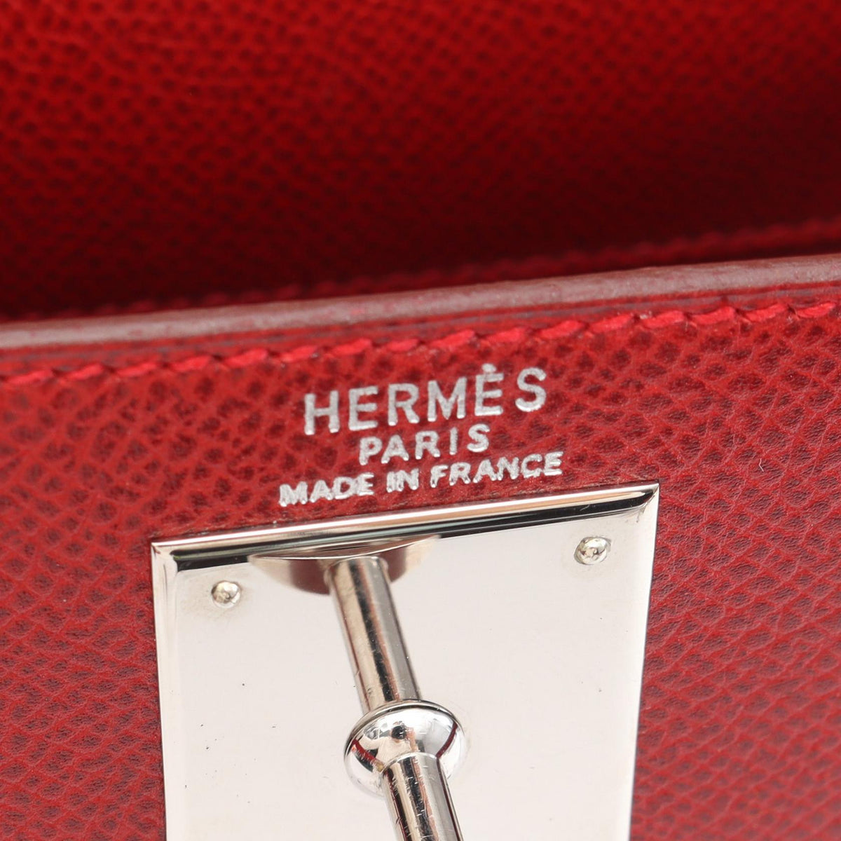 HERMES Kelly 28 Rouge vif 2WAY HandbagRouge vif Rouge vif Red Epsom leather 2104102501392