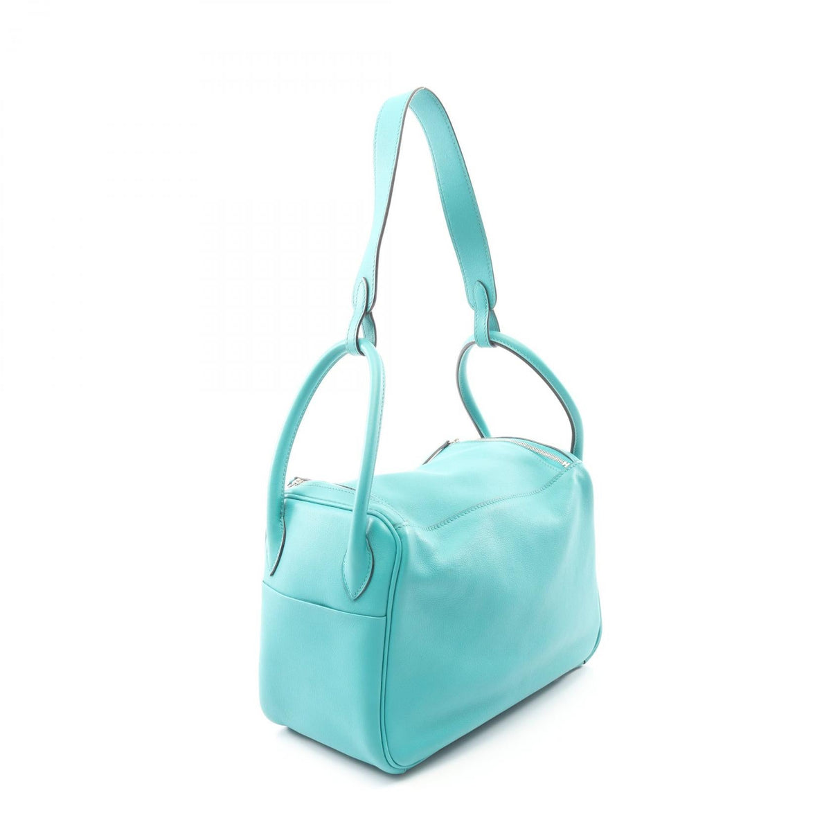 HERMES Lindy 26 Shoulder BagBlue paon Blue paon Green Vaux Swift leather leather Vaux Swift leather 2101219815886