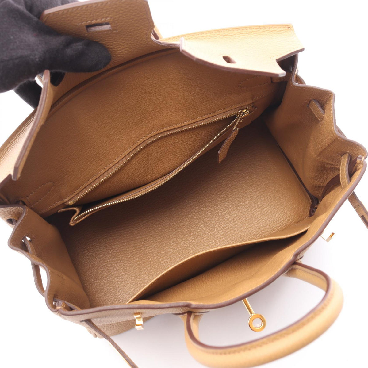 HERMES Birkin 25 HandbagChai Chai Brown Togo leather leather Togo leather 2120100030467