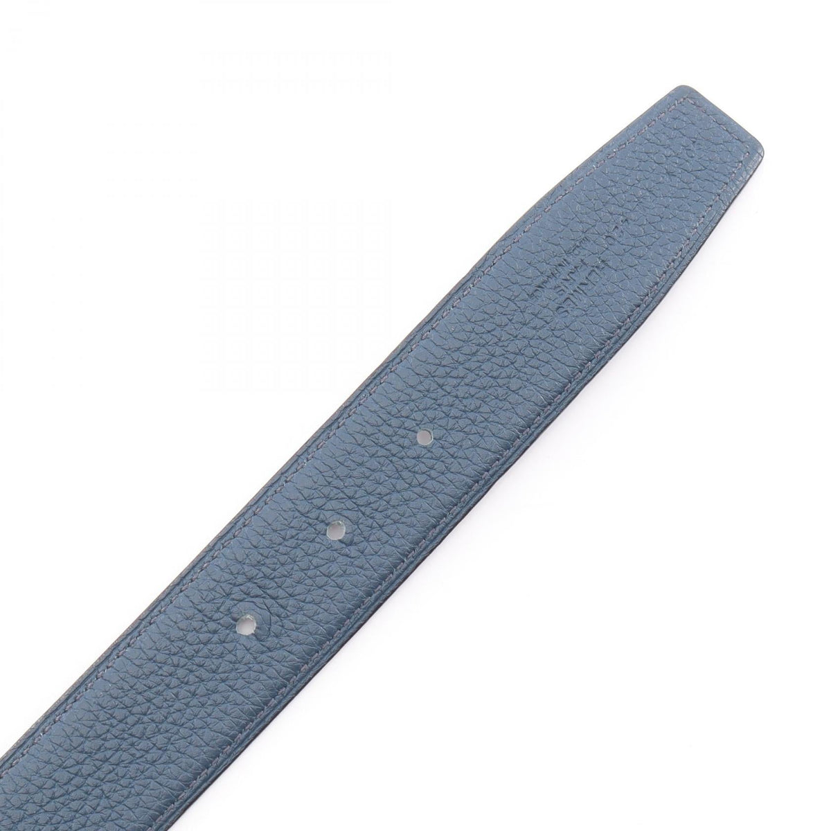 HERMES Constance H belt reversible belt Black/Navy Box calf leather Calfskin (cowhide) Togo leather 2120100035264