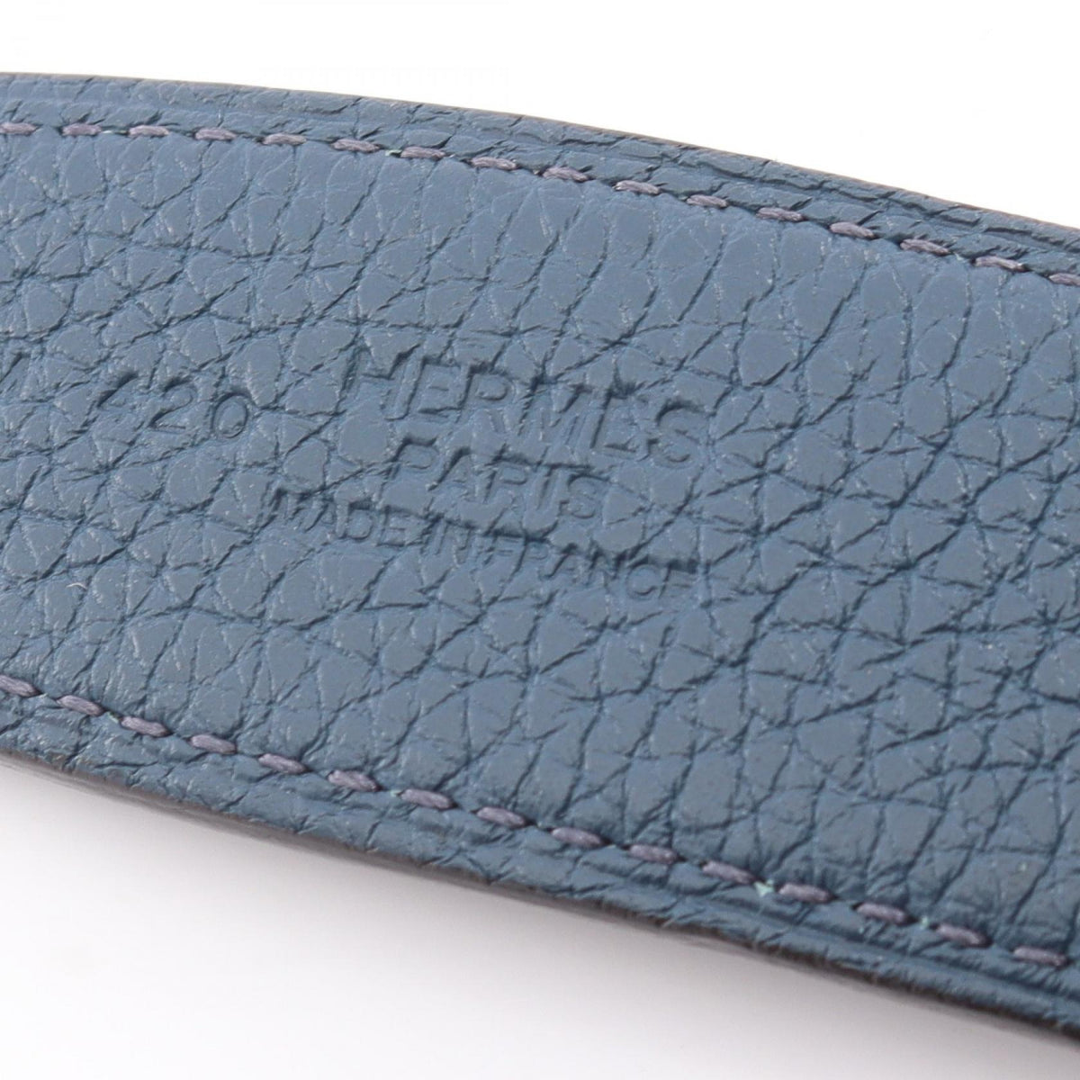 HERMES Constance H belt reversible belt Black/Navy Box calf leather Calfskin (cowhide) Togo leather 2120100035264
