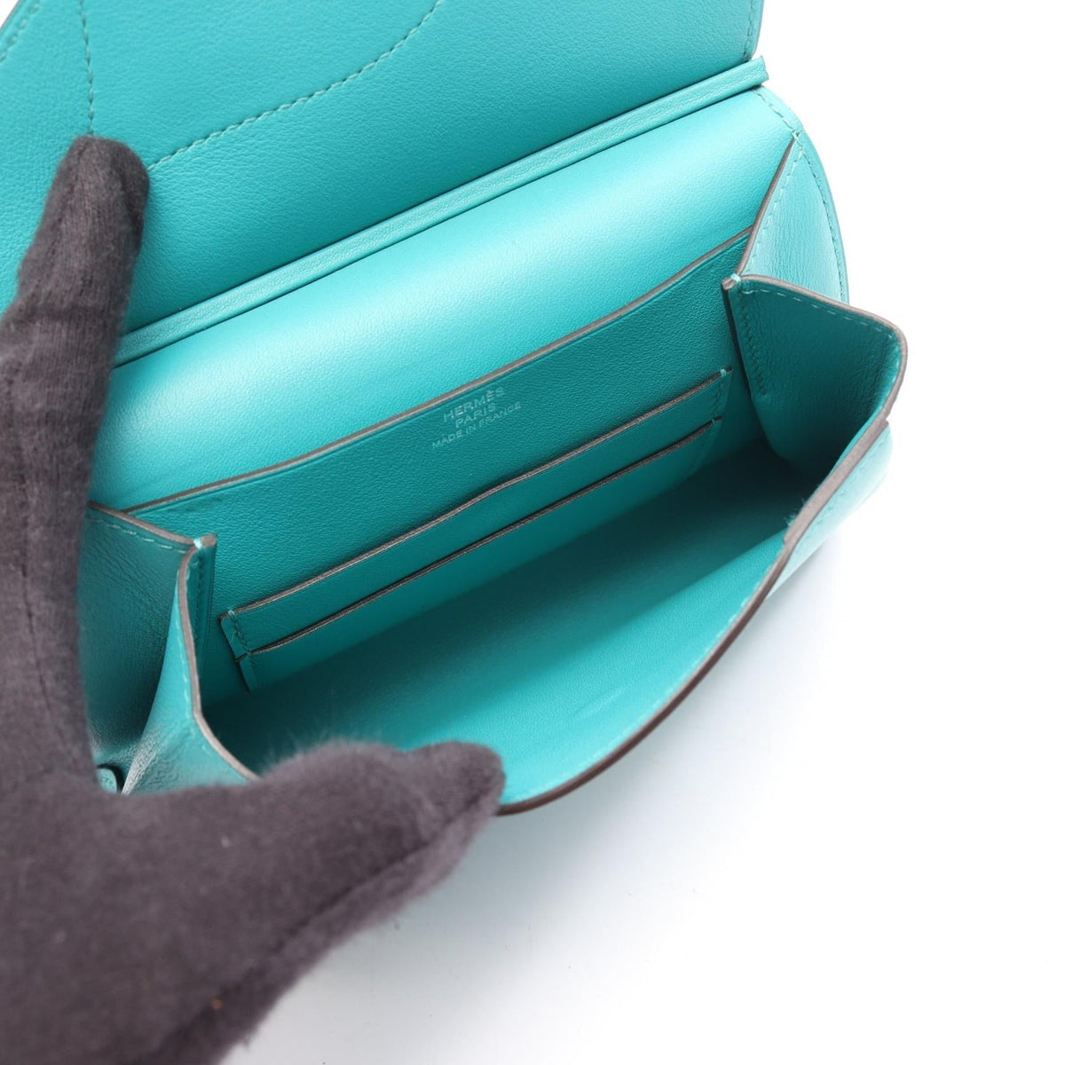 HERMES Tutti Frutti PouchBlue paon Blue paon Green/Yellow/Lime Vaux Swift leather leather Veau Swift leather / Chevre 2101220055479