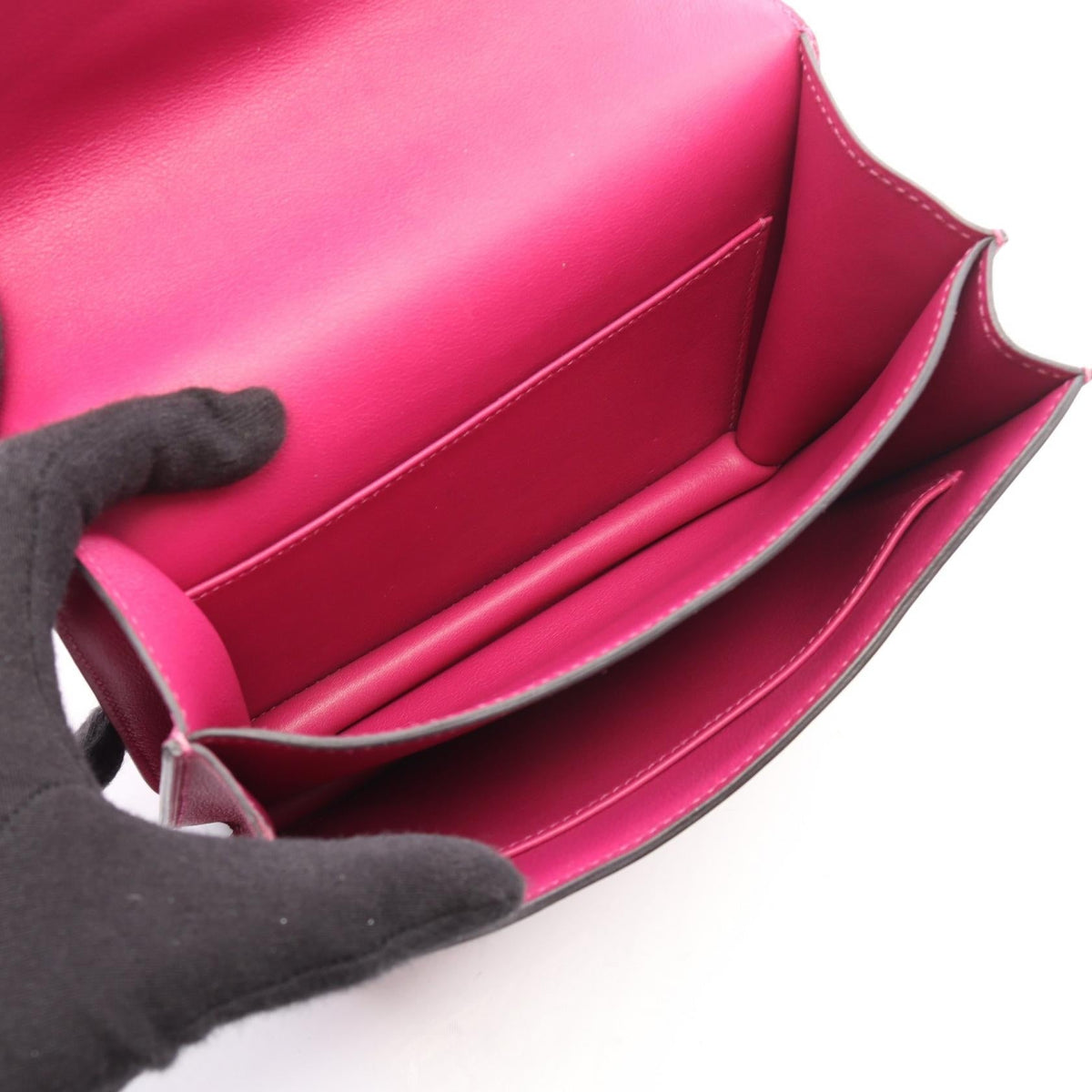 HERMES Constance 3 Mini Rose Purple Shoulder Bag Pink Vaux Swift leather Other Vaux Swift leather 2101220055738