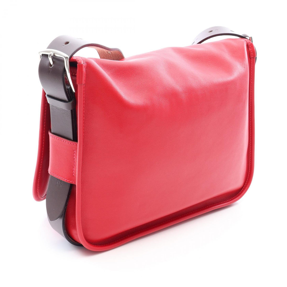 HERMES Balda 30 Shoulder BagRouge casaque Rouge casaque Red/Brown/Evennes Vache leather hunter leather Vache leather / Sikkim leather Hunter 2101220056025