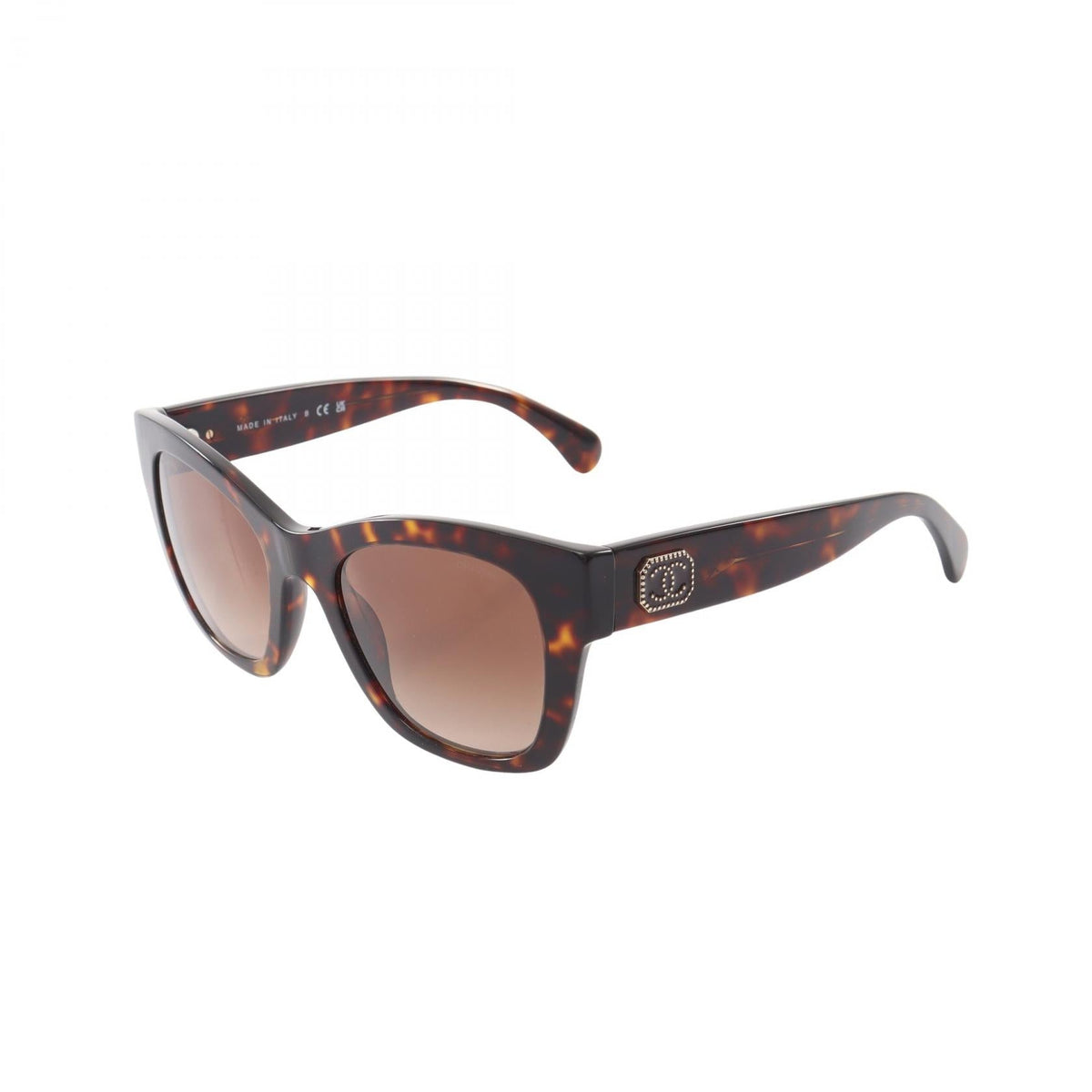 CHANEL Brown COCO Mark Gradient Lens Tortoiseshell Pattern Other�Plastic 2101220050818