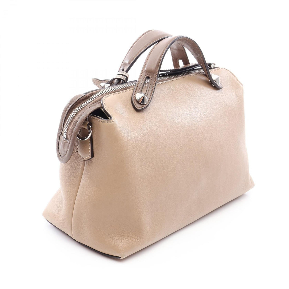 FENDI BY THE WAY MEDIUM (2-Way) Handbag Beige/Gray leather 8BL124 2107601173718