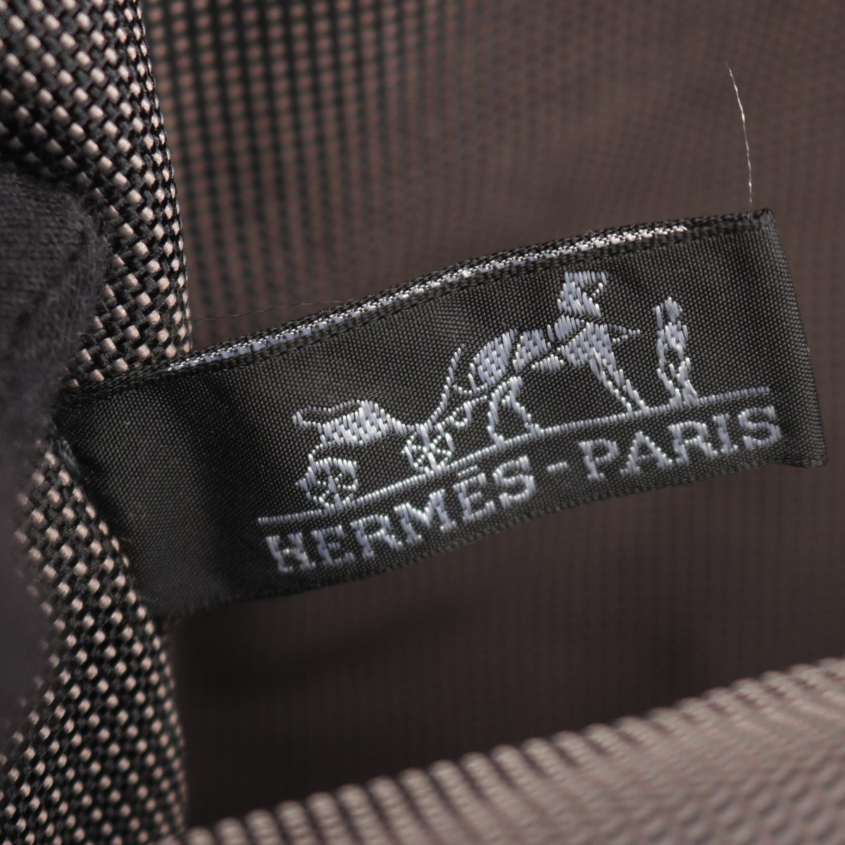 HERMES Herline Ad MM Rucksack Backpack Gray canvas 2101219832586
