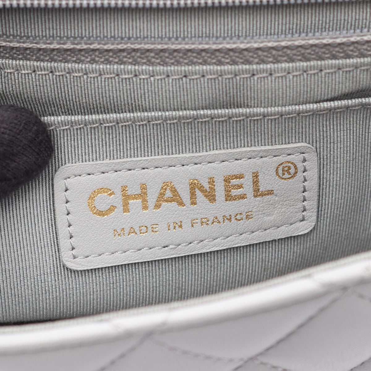 CHANEL Gray Matelasse Frill Lambskin (sheep leather) 2101219864716