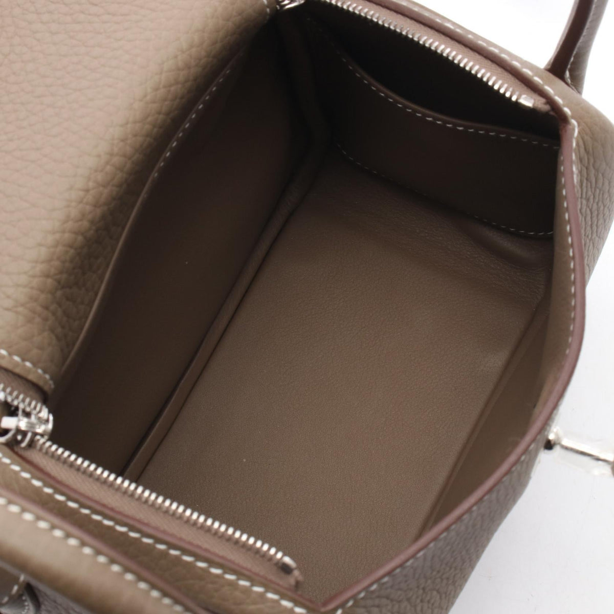 HERMES Lindy Mini Etoupe Gray Shoulder BagEtoupe Grey Etoupe Grey Gray Taurillon Clemence leather Taurillon Clemence 2107601170380