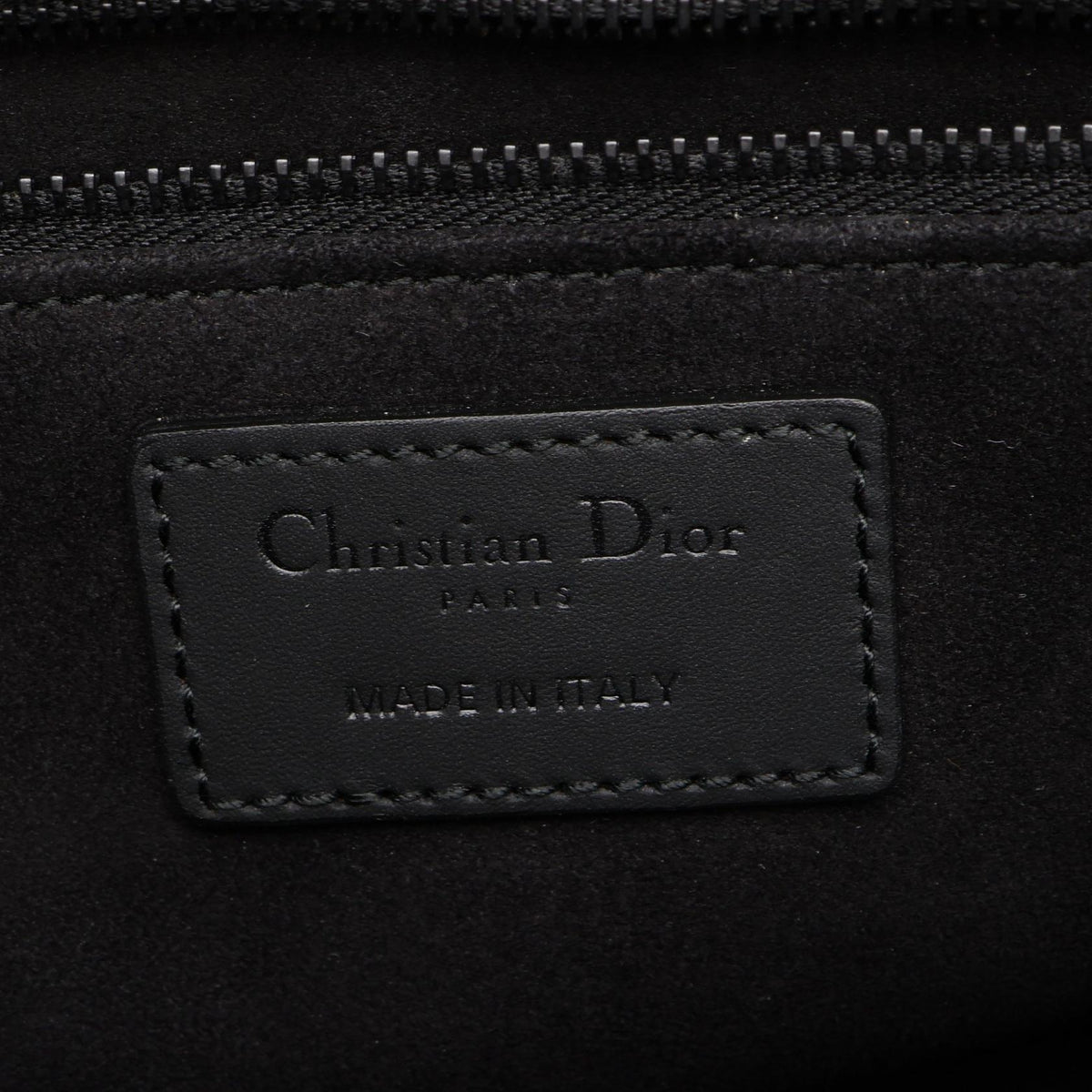 Dior Lady Christian Dior Large Cannage Matte 2-Way Handbag Black leather 2101219931777