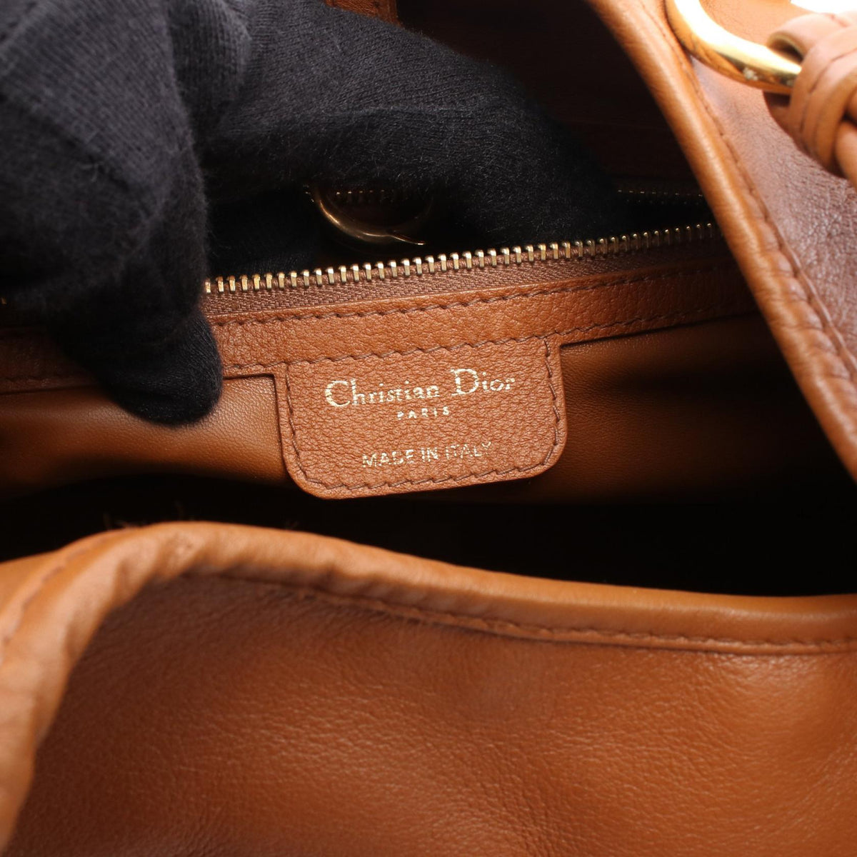 Dior Christian Dior 61 Hobo Shoulder Bag Brown leather 2101220020491