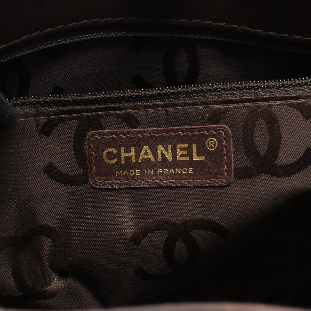 CHANEL Brown Wild stitch leather 2101219910680