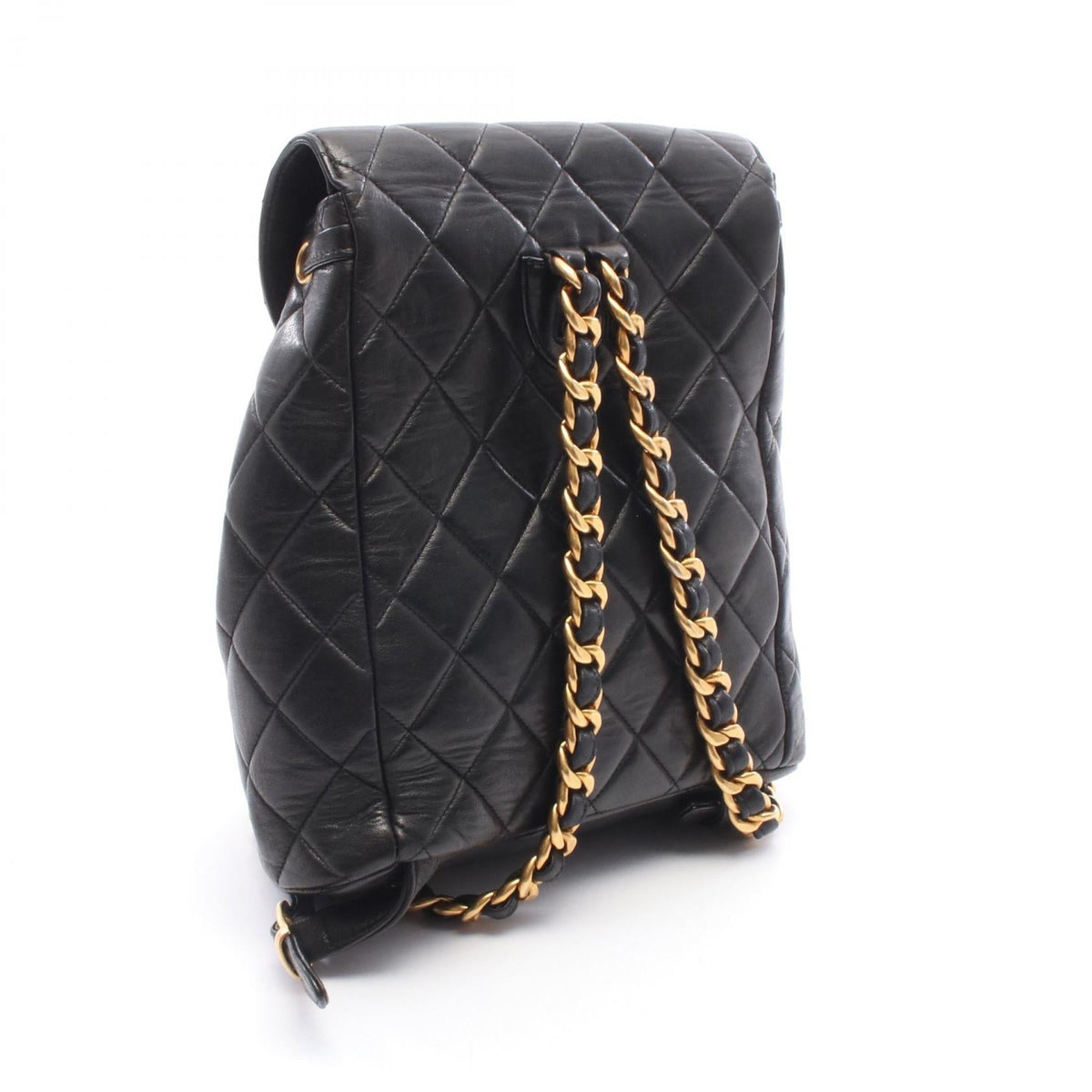 CHANEL Black Matelasse Lambskin (sheep leather) 2101220035310