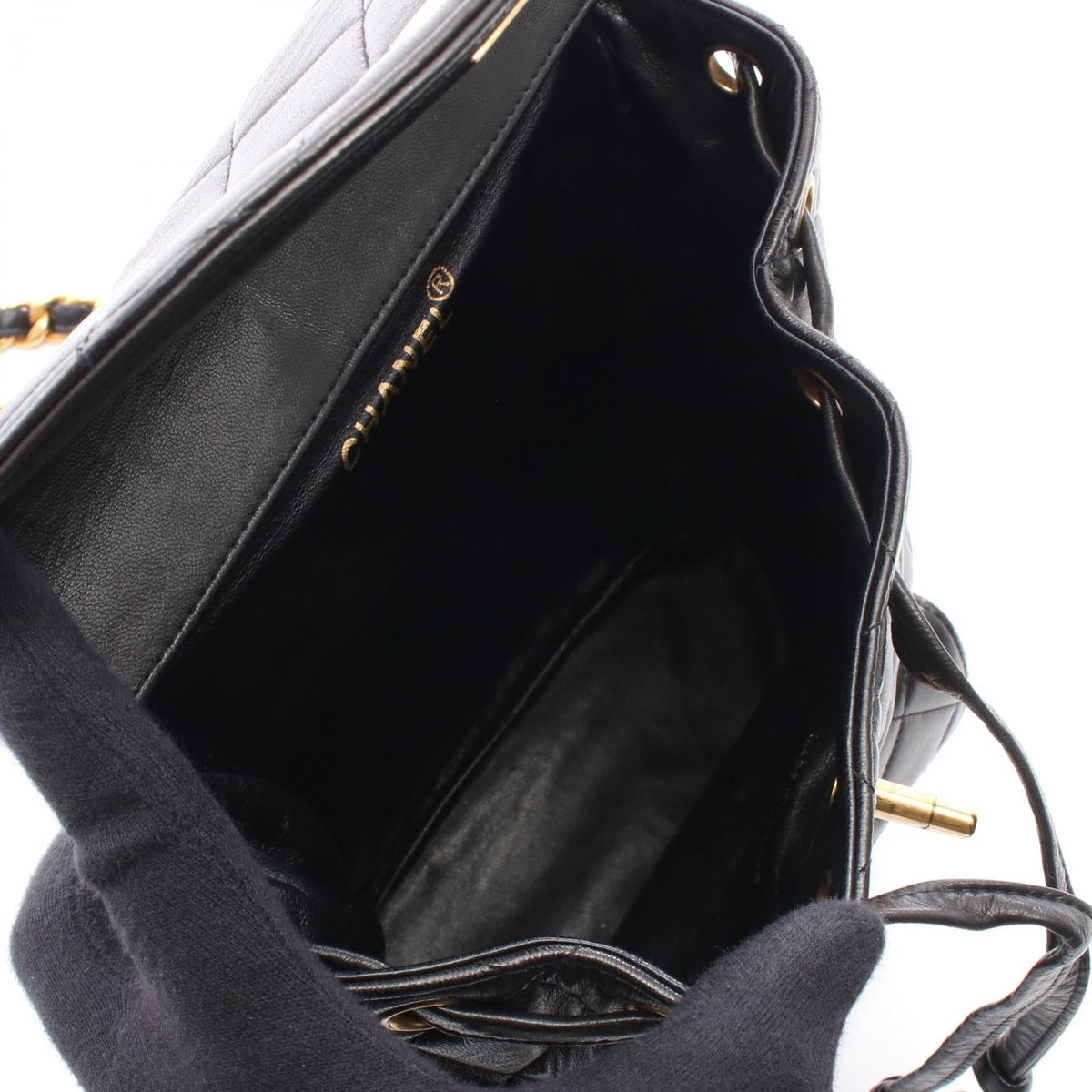 CHANEL Black Matelasse Lambskin (sheep leather) 2101220035310