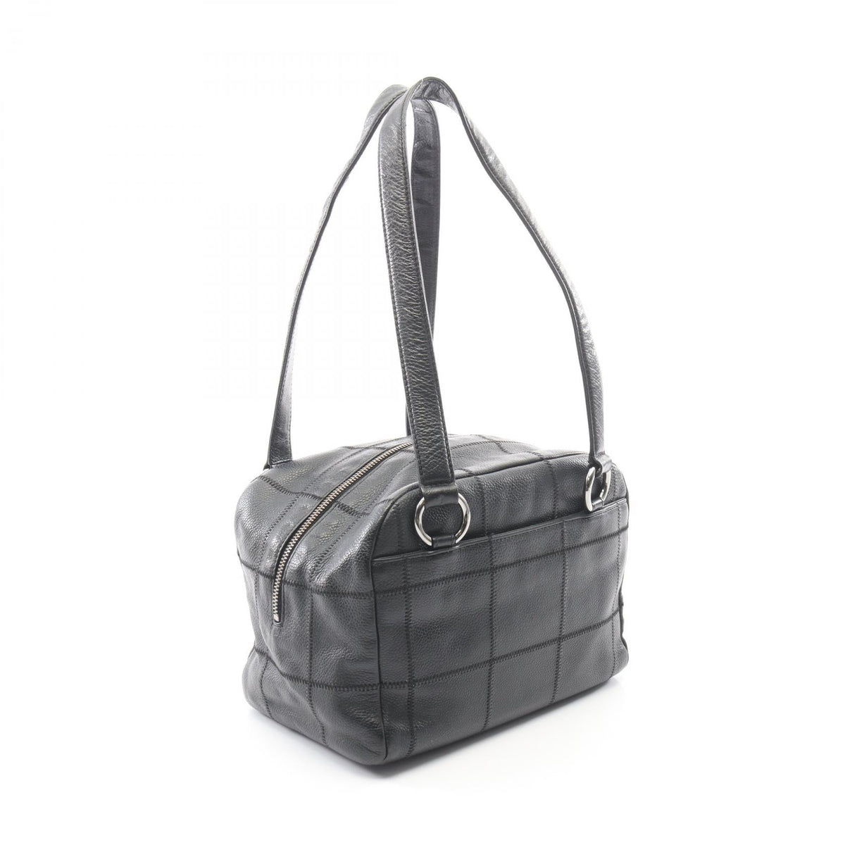 CHANEL Black Chocolate bar Grained Calfskin leather 2101220083922