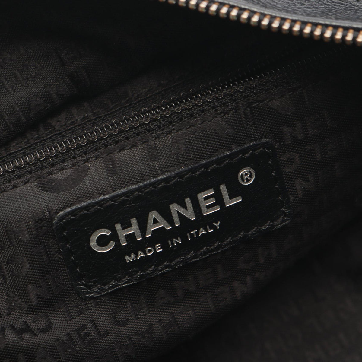 CHANEL Black Chocolate bar Grained Calfskin leather 2101220083922
