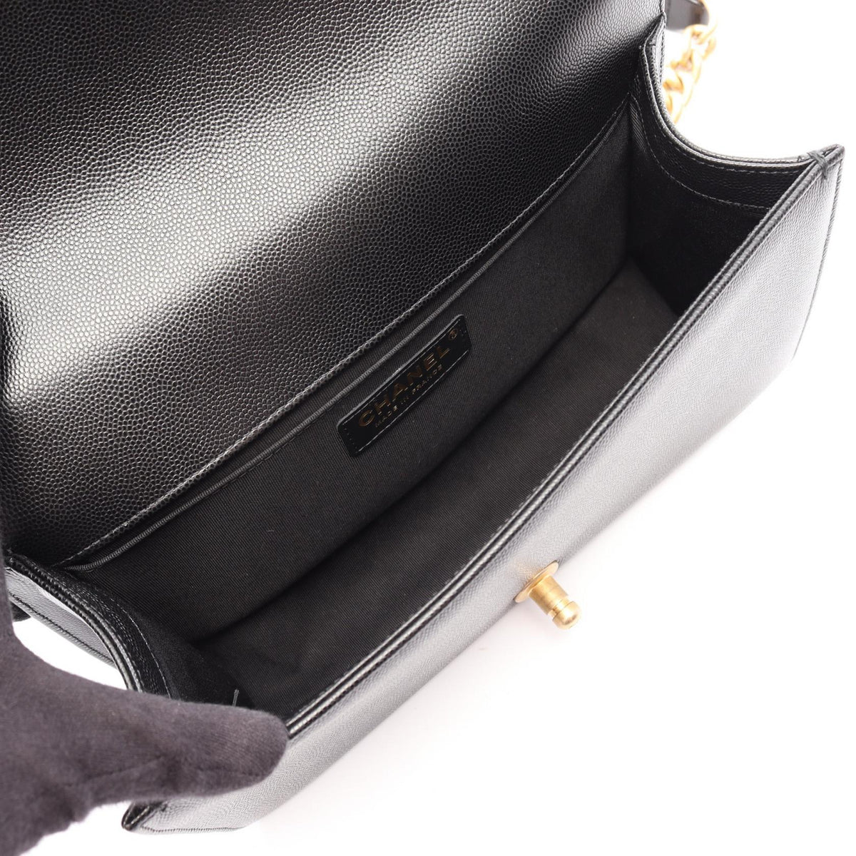 CHANEL Black Boy chanel Grained Calfskin leather A67086 2104102530804