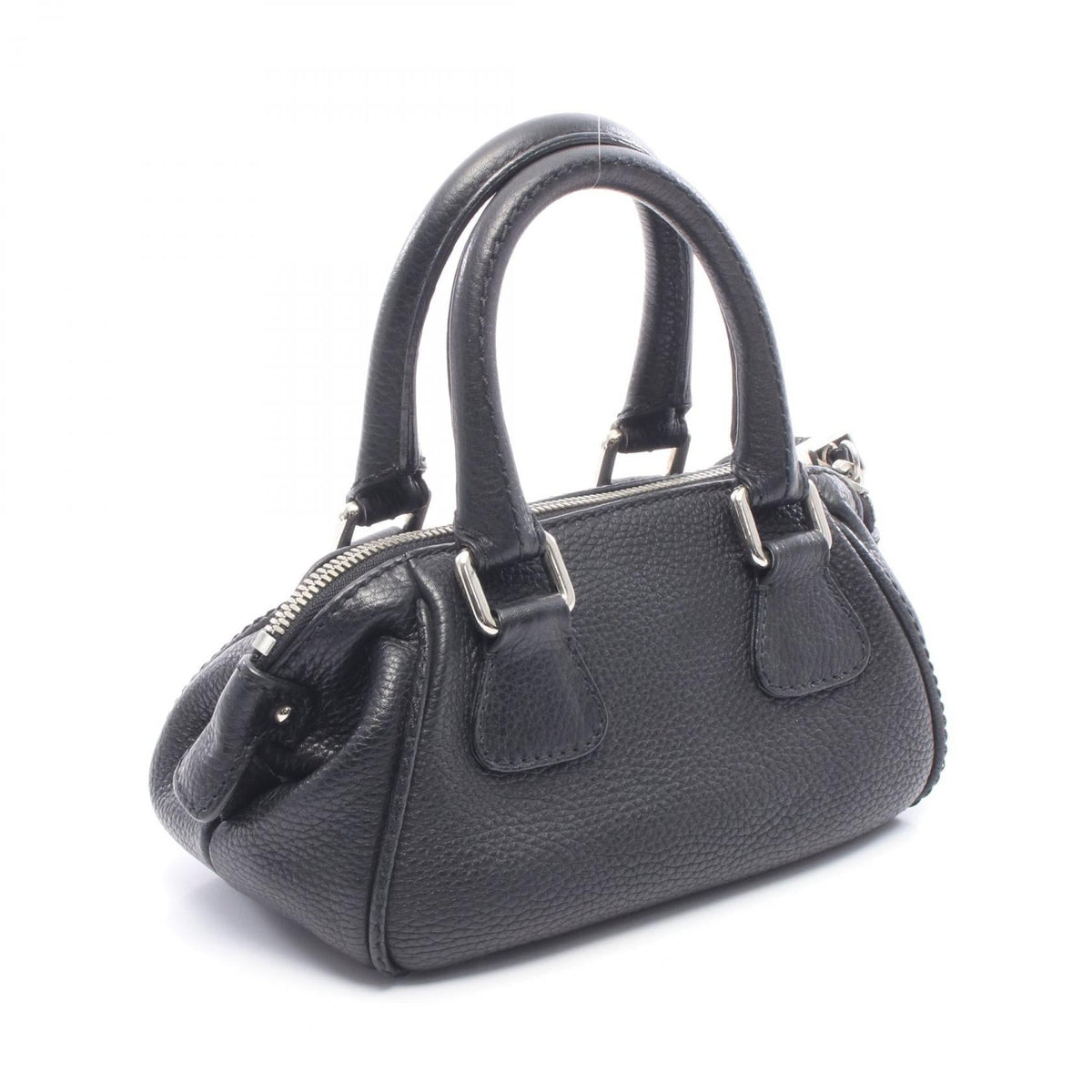 CHANEL Black logo leather 2101219939407