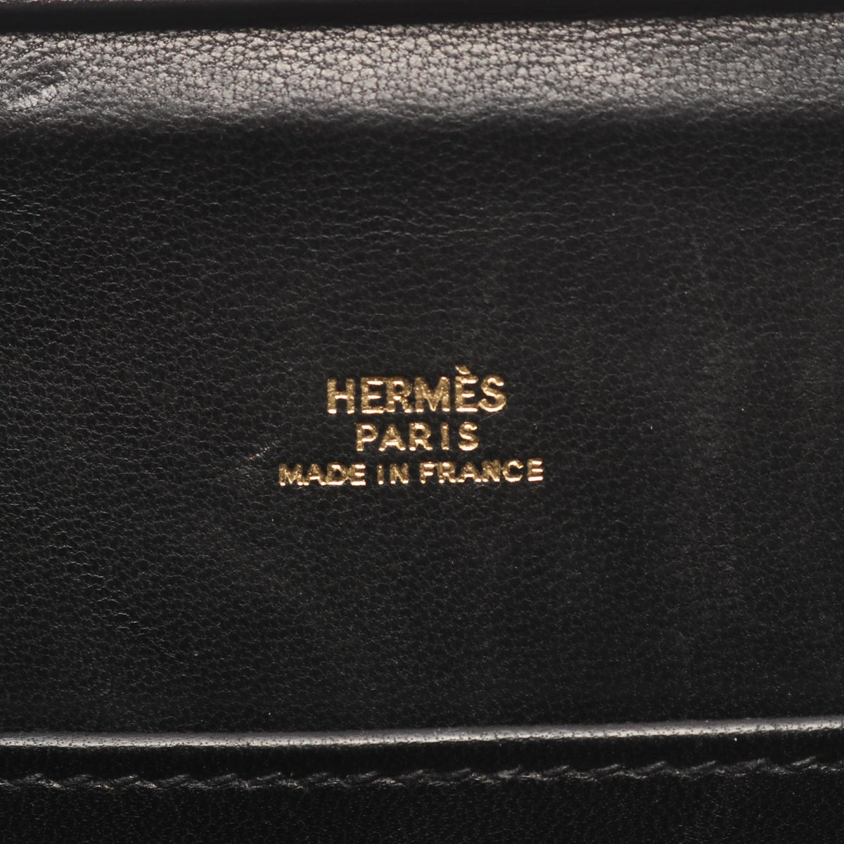 HERMES vintage Shoulder Bag Black Box calf leather Calfskin (cowhide) 2101219835365