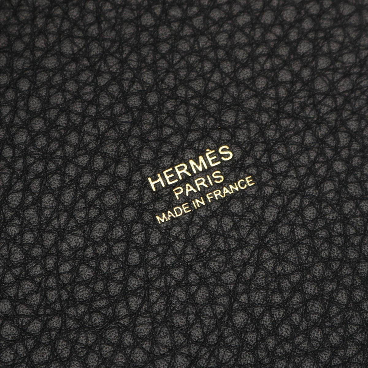HERMES Picotin Lock PM Handbag Black Taurillon Clemence leather Taurillon Clemence 2104102535052