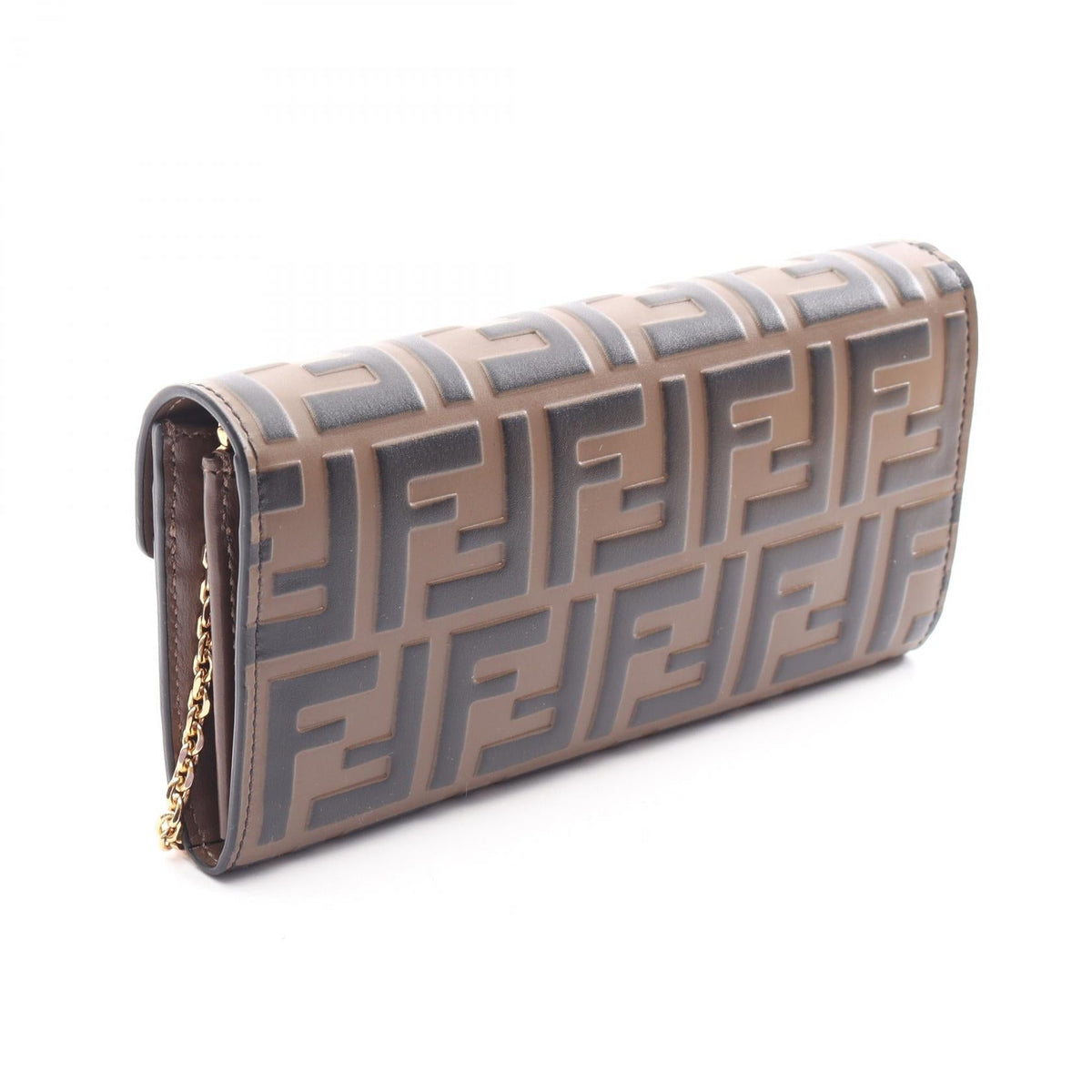 FENDI FF Diamond Shoulder Bag Brown leather 8M0365ADYMF13VK 2101220148072