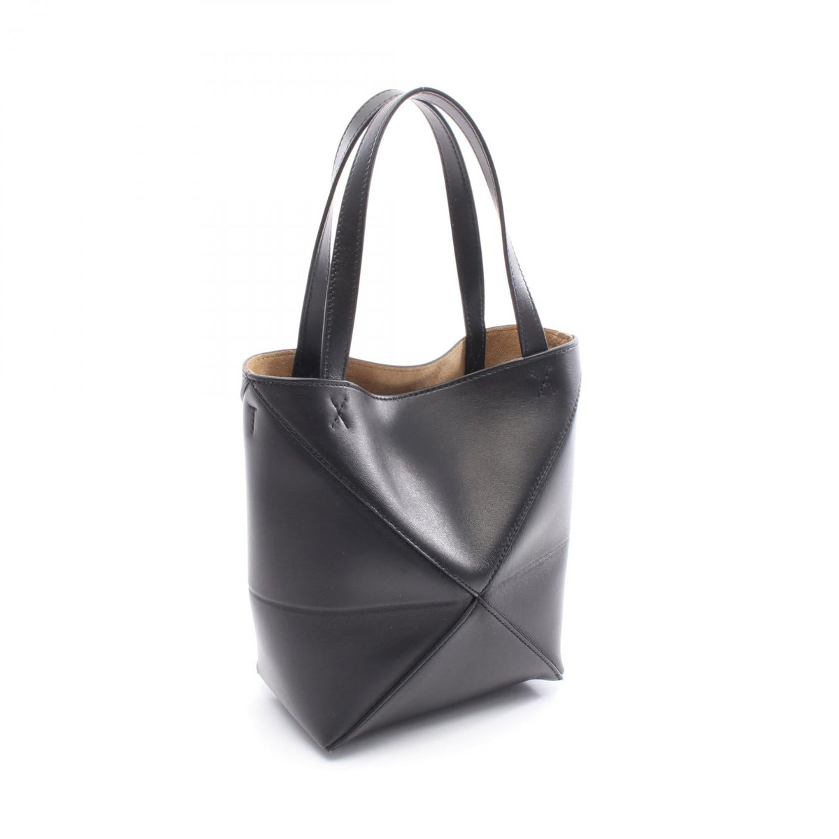 LOEWE Puzzlefold Mini Handbag Black leather A657V25X011100 2101220148409