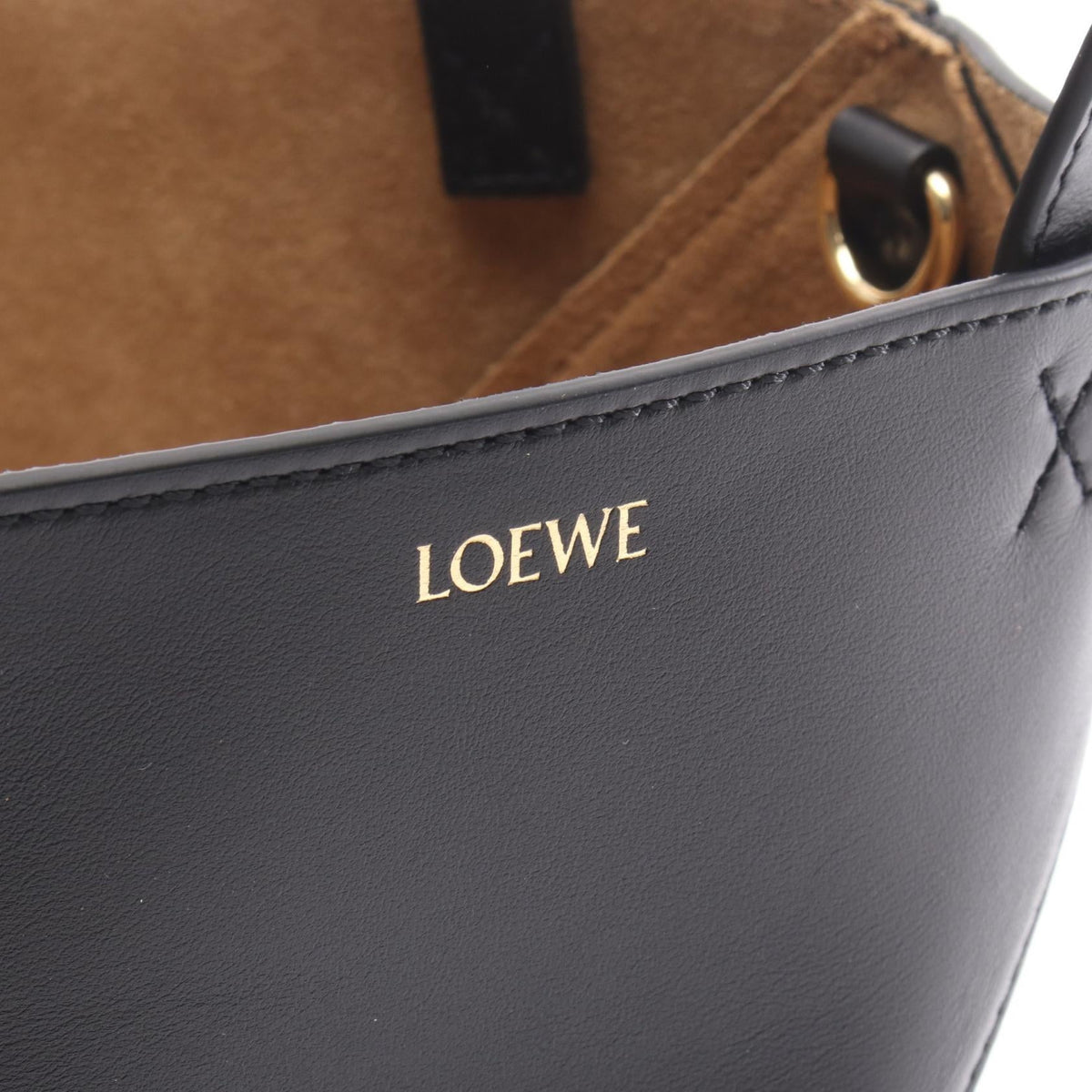 LOEWE Puzzlefold Mini Handbag Black leather A657V25X011100 2101220148409