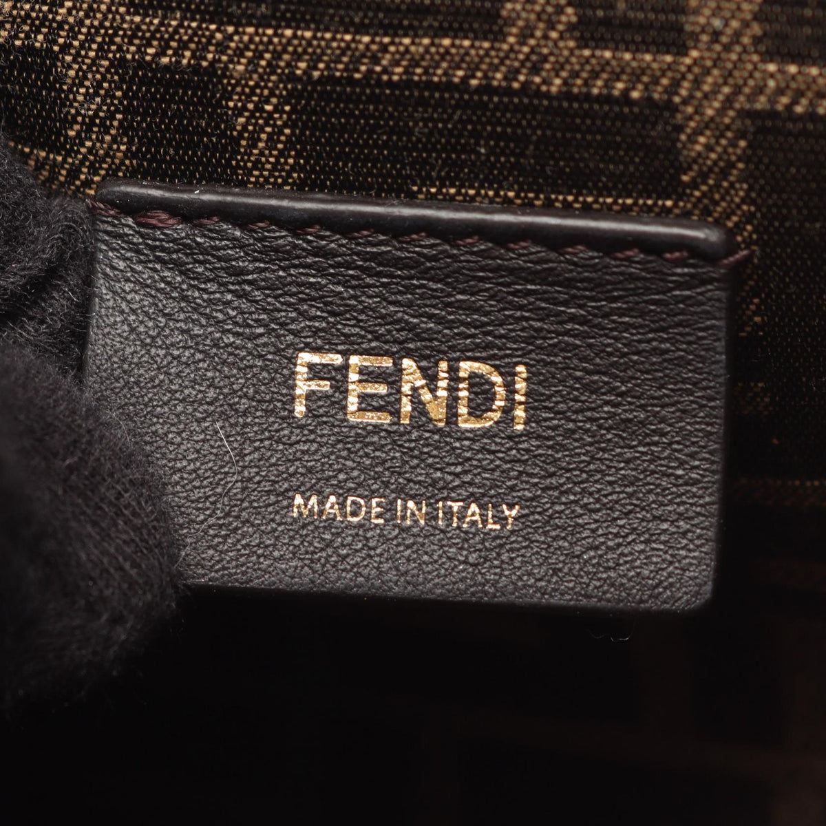 FENDI first small Shoulder Bag Black leather 8BP129 2118900073623