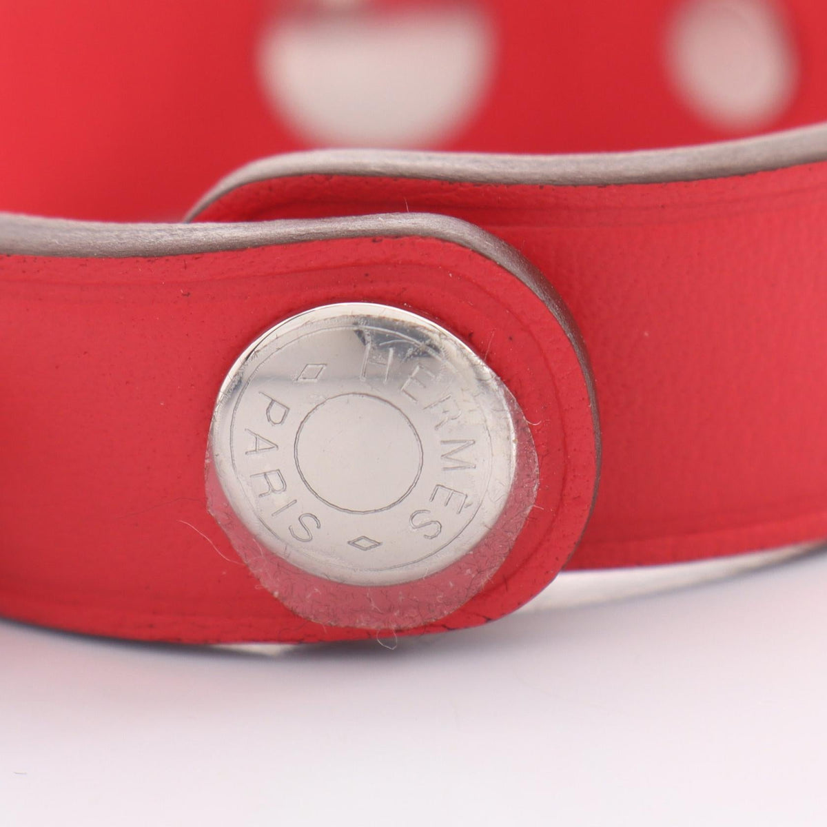 HERMES Rival charm Red Vaux Swift leather Other Swift leather / Metal 2101220019662