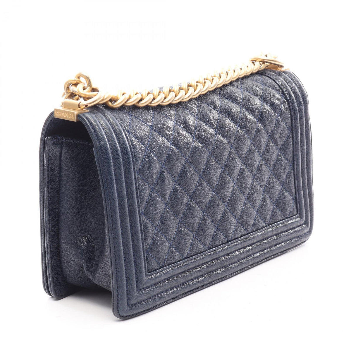 CHANEL Navy Boy chanel Grained Calfskin leather A67086 2106800639391