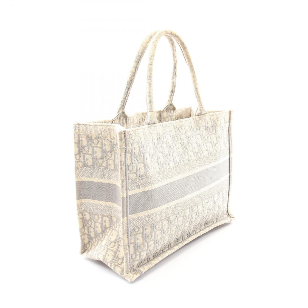 Dior BOOK TOTE Medium Tote Bag Beige/Gray canvas 2104102497800