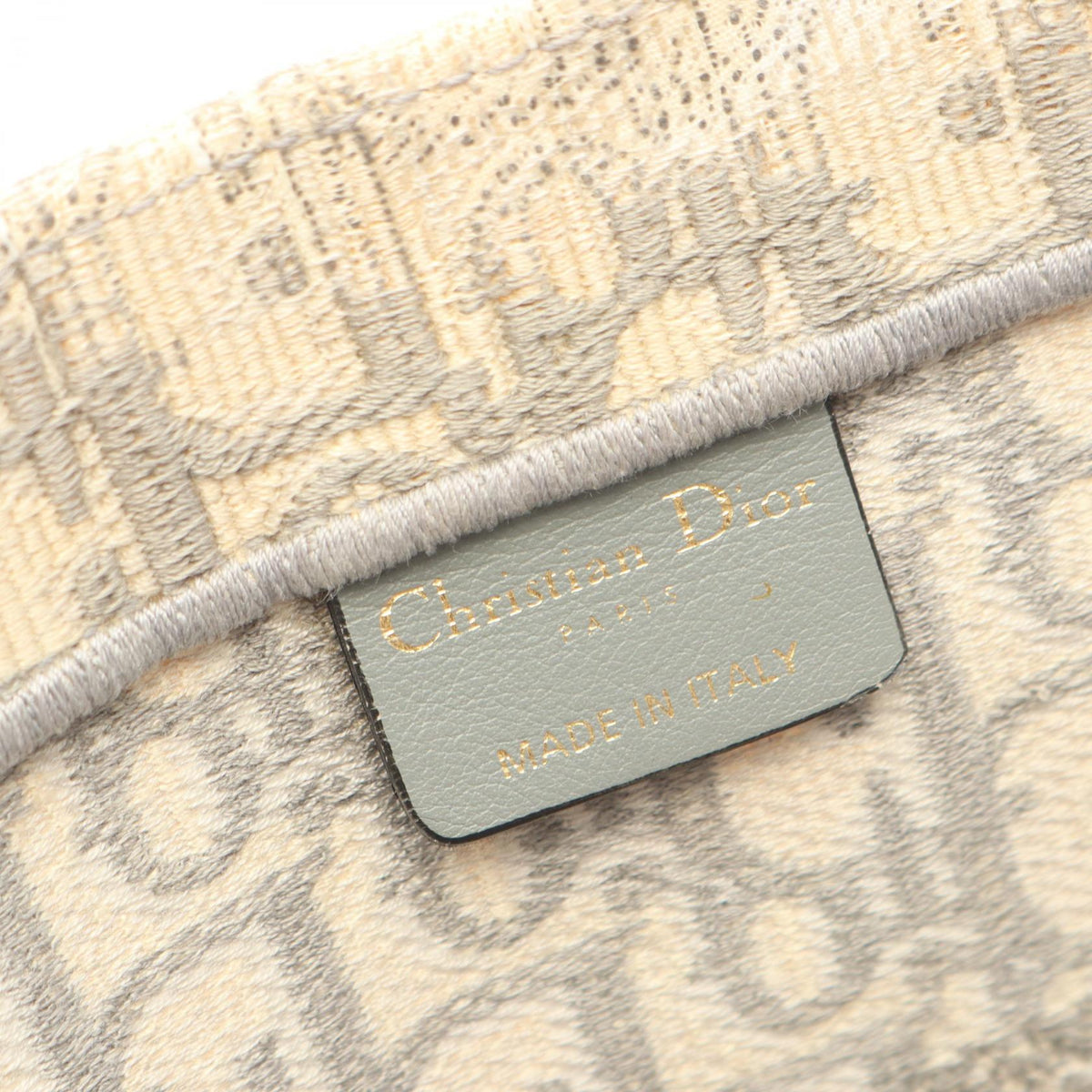 Dior BOOK TOTE Medium Tote Bag Beige/Gray canvas 2104102497800