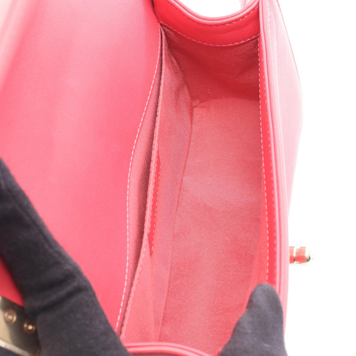 CHANEL Pink Boy Chanel Small Chevron V Stitch leather A67085 2101219889498