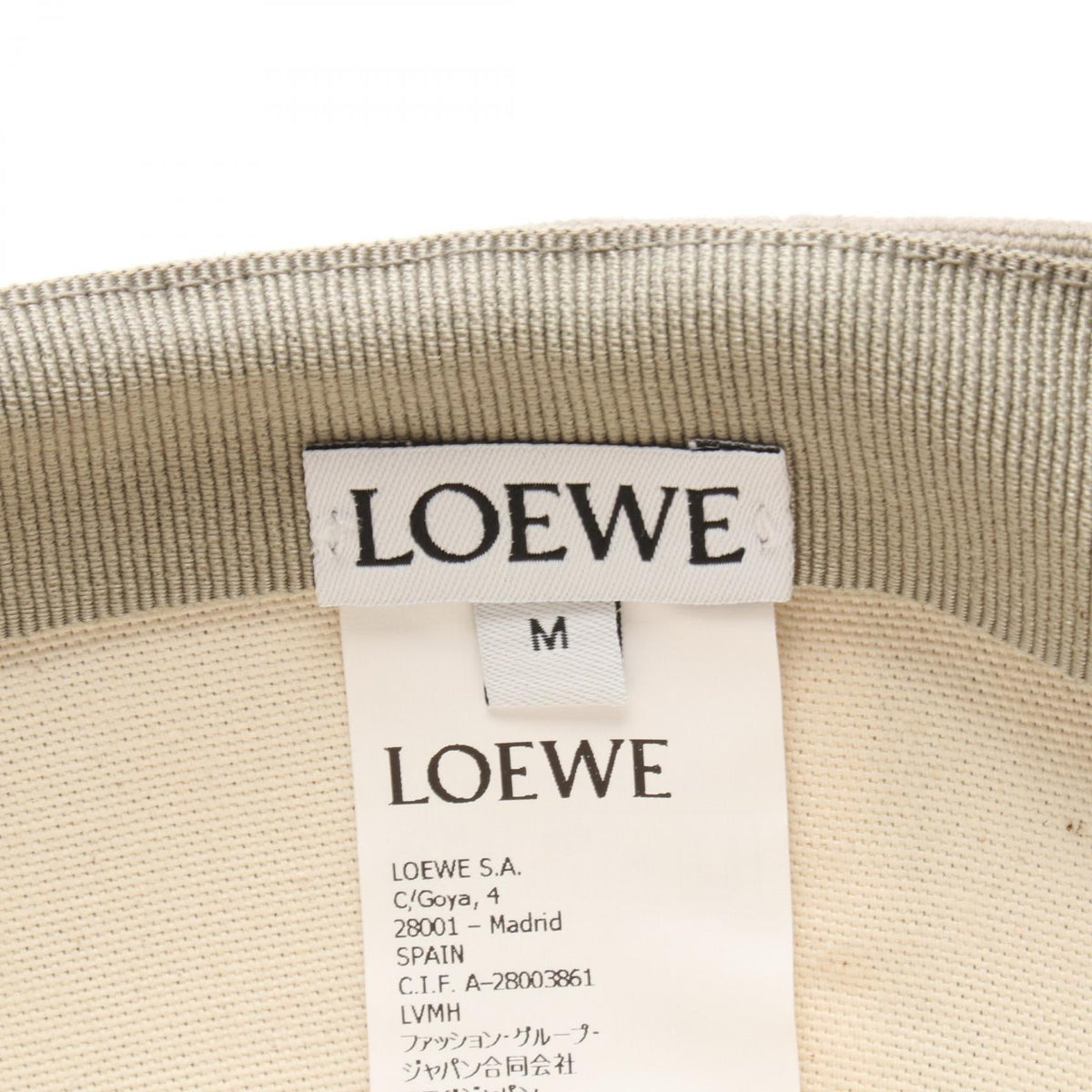 LOEWE Anagram Baseball Cap Other hats Gray Other cotton K820358X896579M 2101219986876