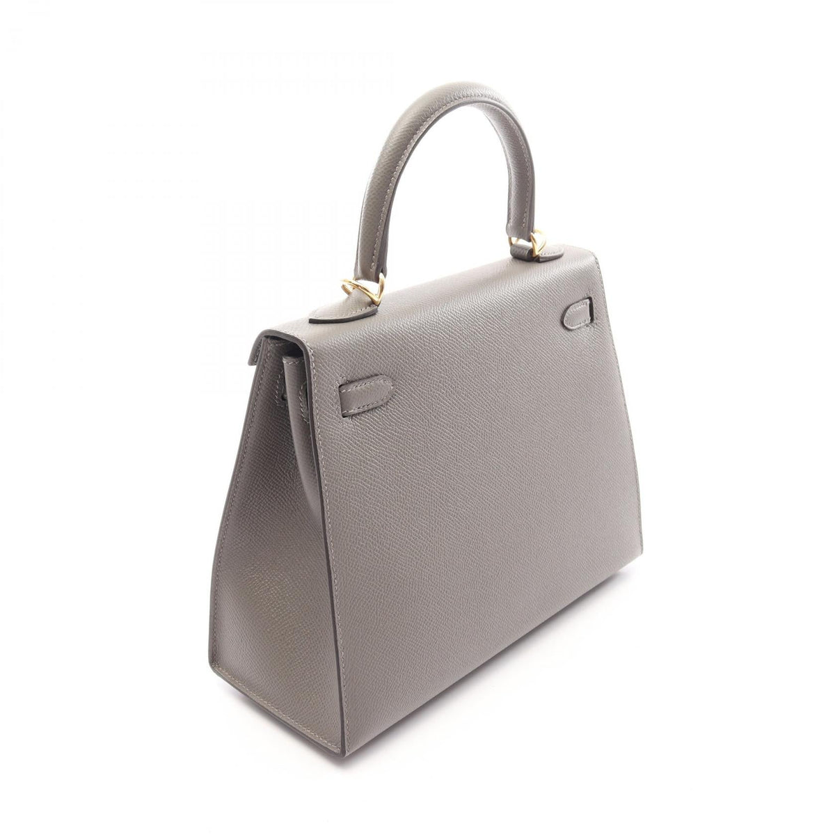 HERMES Kelly 25 (External Stitching) 2-Way HandbagGrimayer Grimayer Gray Epsom leather Epsom 2104102533171
