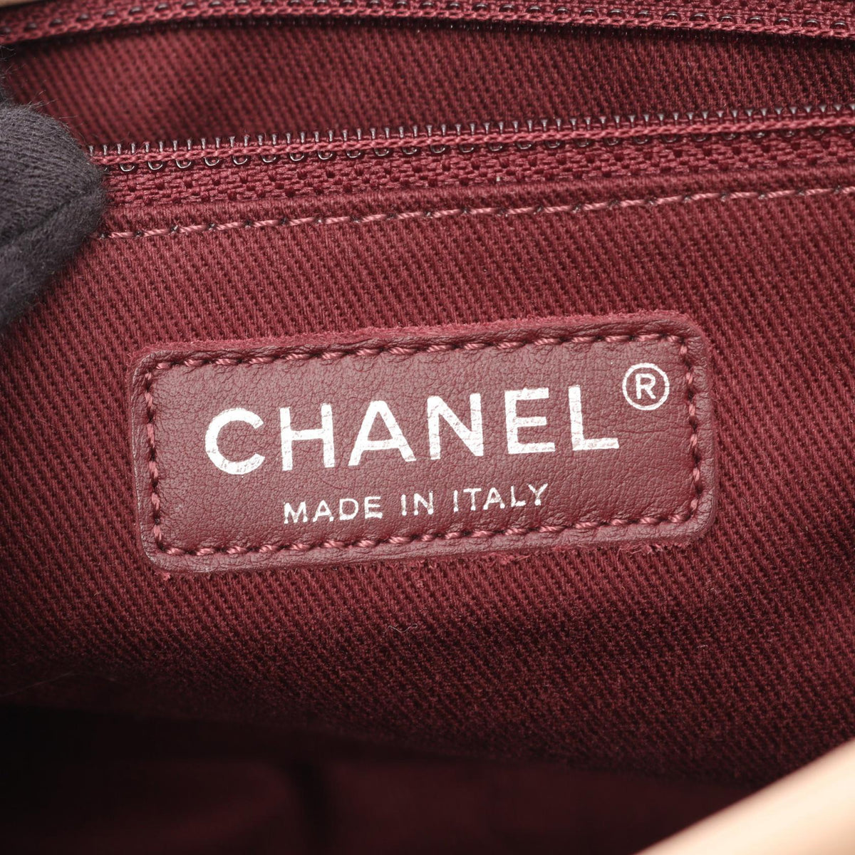 CHANEL Beige Matelasse leather 2101219860886