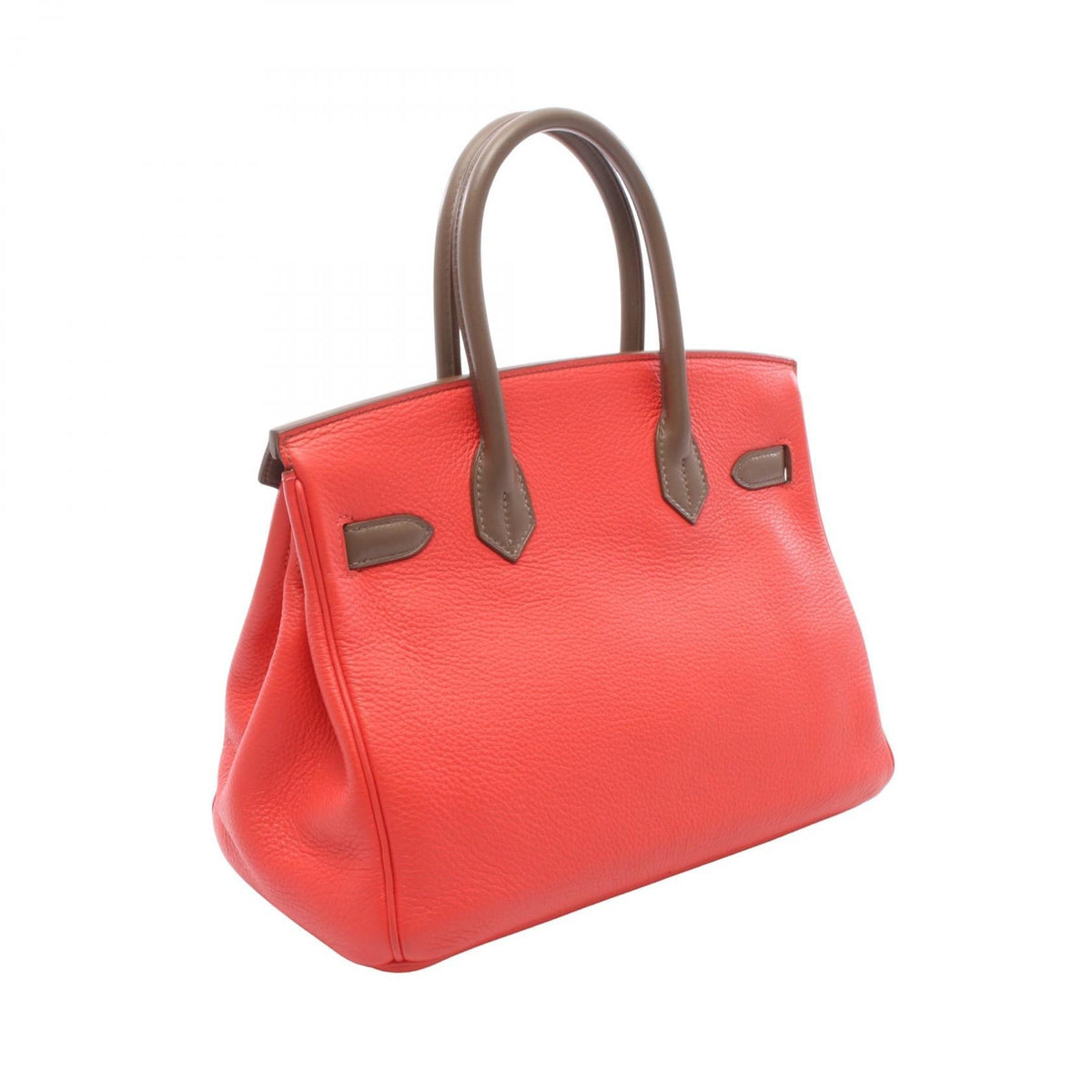 HERMES Birkin 30 Kazak HandbagEtoupe Grey Etoupe Grey Gray/Red/Beige/Rose jaipur Gris tourterelle Taurillon Clemence Other Taurillon Clemence / Veau Swift leather 2101220016173